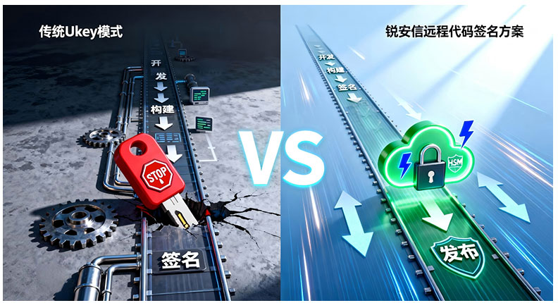 为什么锐安信远程代码签名比传统物理UKey签名更具优势?