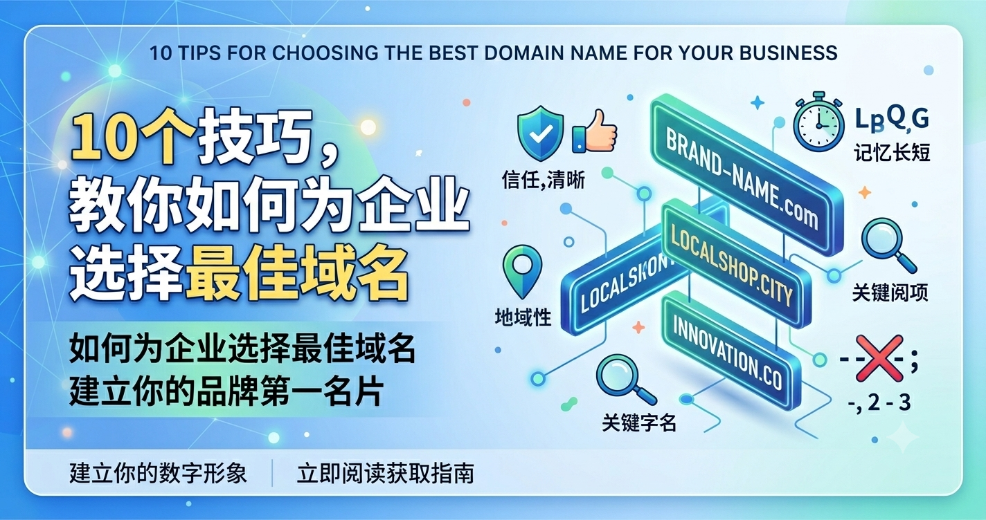 10个技巧，教你如何为企业选择最佳域名